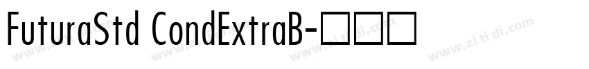 FuturaStd CondExtraB字体转换